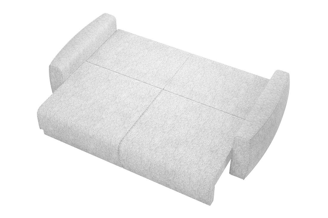 Женева 2S2P / Диван - кровать (еврокнижка) велюр bubble 2 светло-серый